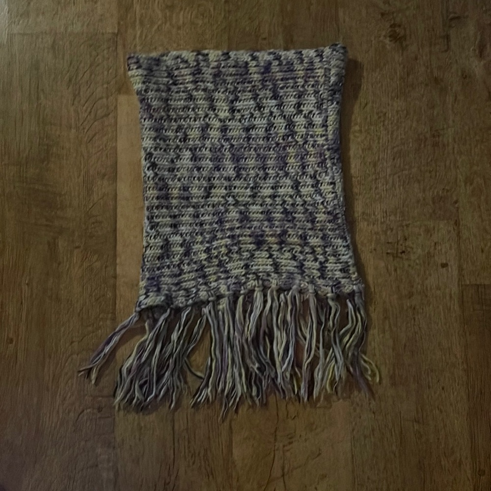 Bright Knitted Infinity Scarf